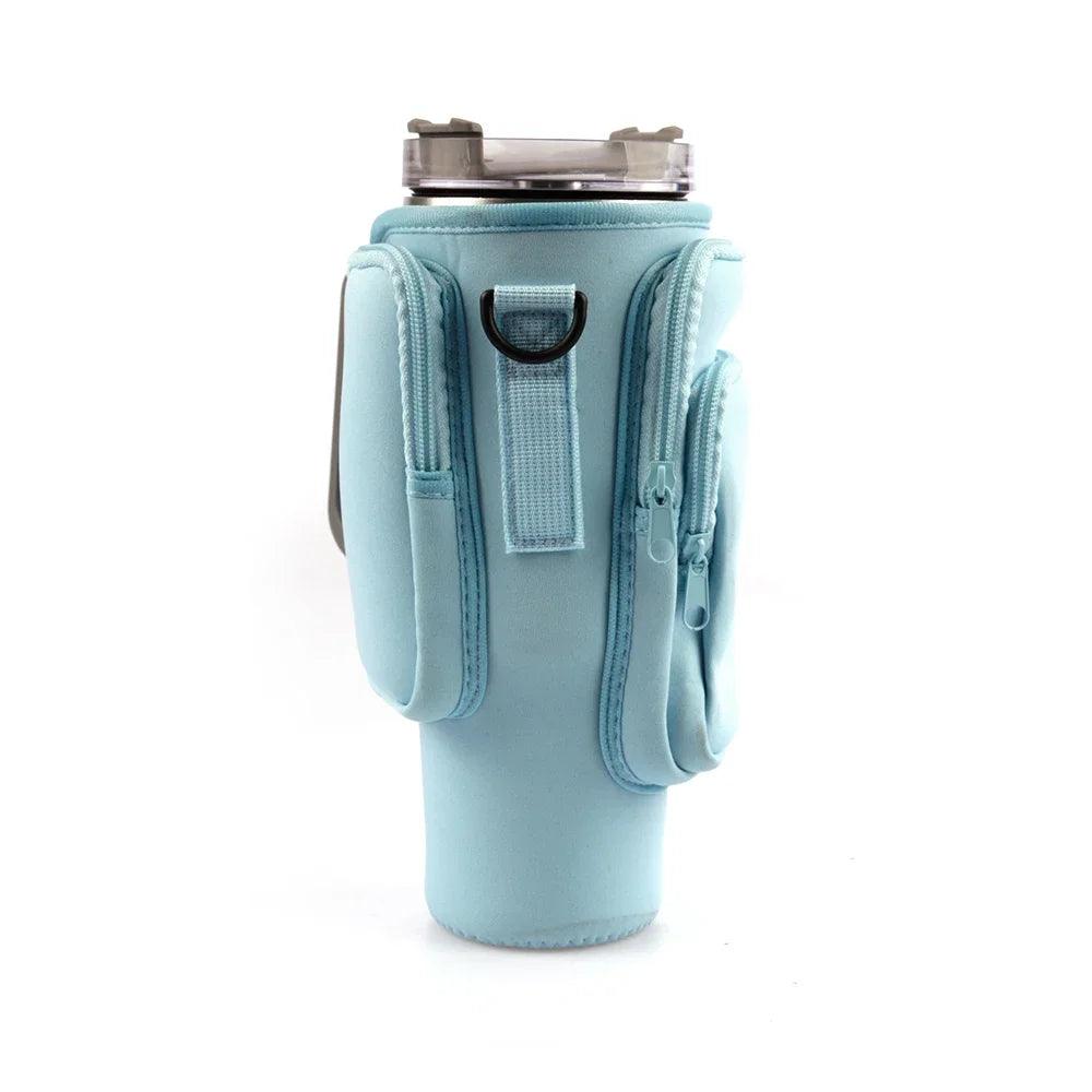 40oz Bottle Sleeve with Pockets & Strap