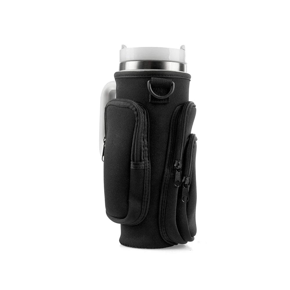 30oz Bottle Sleeve with Pocket & Strap