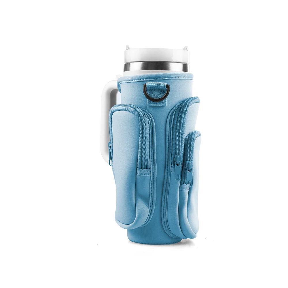 30oz Bottle Sleeve with Pocket & Strap
